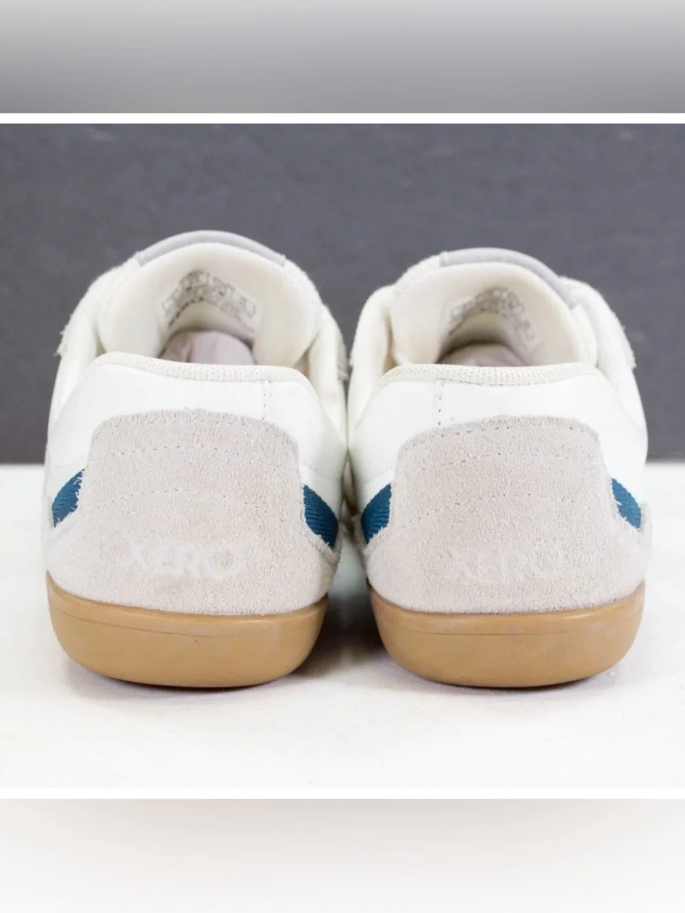 Xero Kelso Women US 8 Gray White Blue Barefoot Minimalist Gum Soles Casual Shoes - Picture 10 of 11